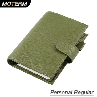 Moterm Personal 活页手帐本荔枝纹头层牛皮随身记事本Regular