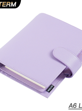 Moterm Luxe A6 (国际标准)奇葩活页手帐荔枝纹头层牛皮记事本