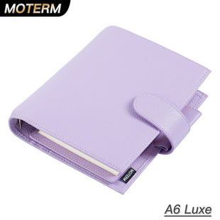 Moterm Luxe 奇葩A6 (国际标准)活页手帐荔枝纹头层牛皮记事本
