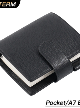 Moterm Elite系列活页本A7/Pocket尺寸口袋型手帐本荔枝纹牛皮