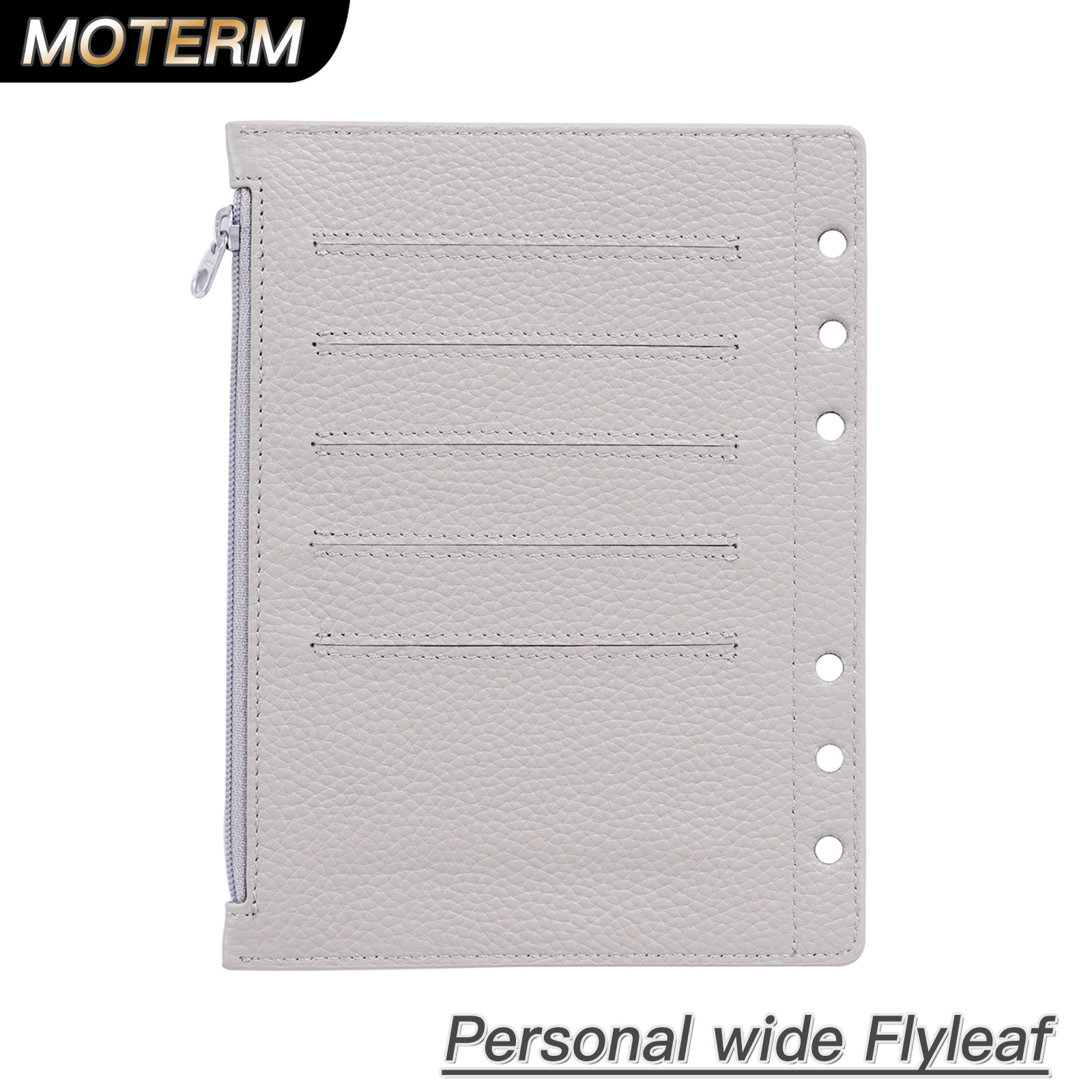 PersonalWide真皮拉链分隔页