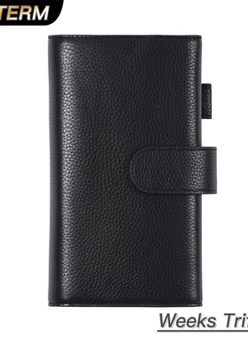 Moterm创意三折手帐多功能头层牛皮记事本封皮Hobo weeks双本书衣