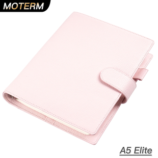 Moterm活页手帐A5尺寸头层牛皮荔枝纹活页办公记事本Elite书衣