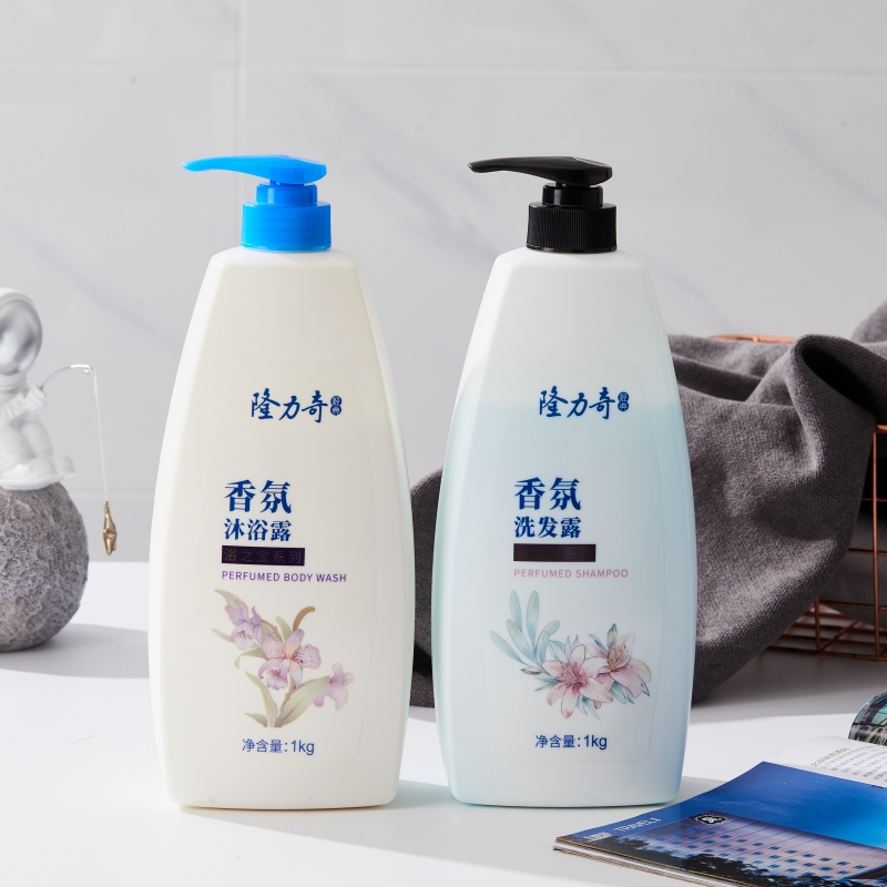 隆力奇1KG香氛洗发露护发素沐浴露套装去屑控油止痒洗发水沐浴液