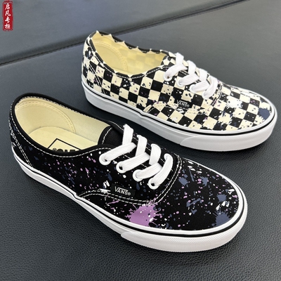 VANS彩绘印花板鞋帆布鞋