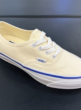 VANS Premium Authentic 44米白色低帮男女帆布鞋板鞋VN000CQAOFW