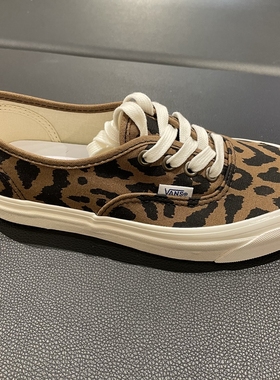 现货VANS Authentic安纳海姆豹纹低帮男女板鞋帆布鞋VN0A38ENVL0
