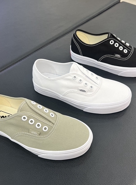 VANS AUTHENTIC黑白低帮男女款帆布鞋休闲板鞋VN000D9J0BO