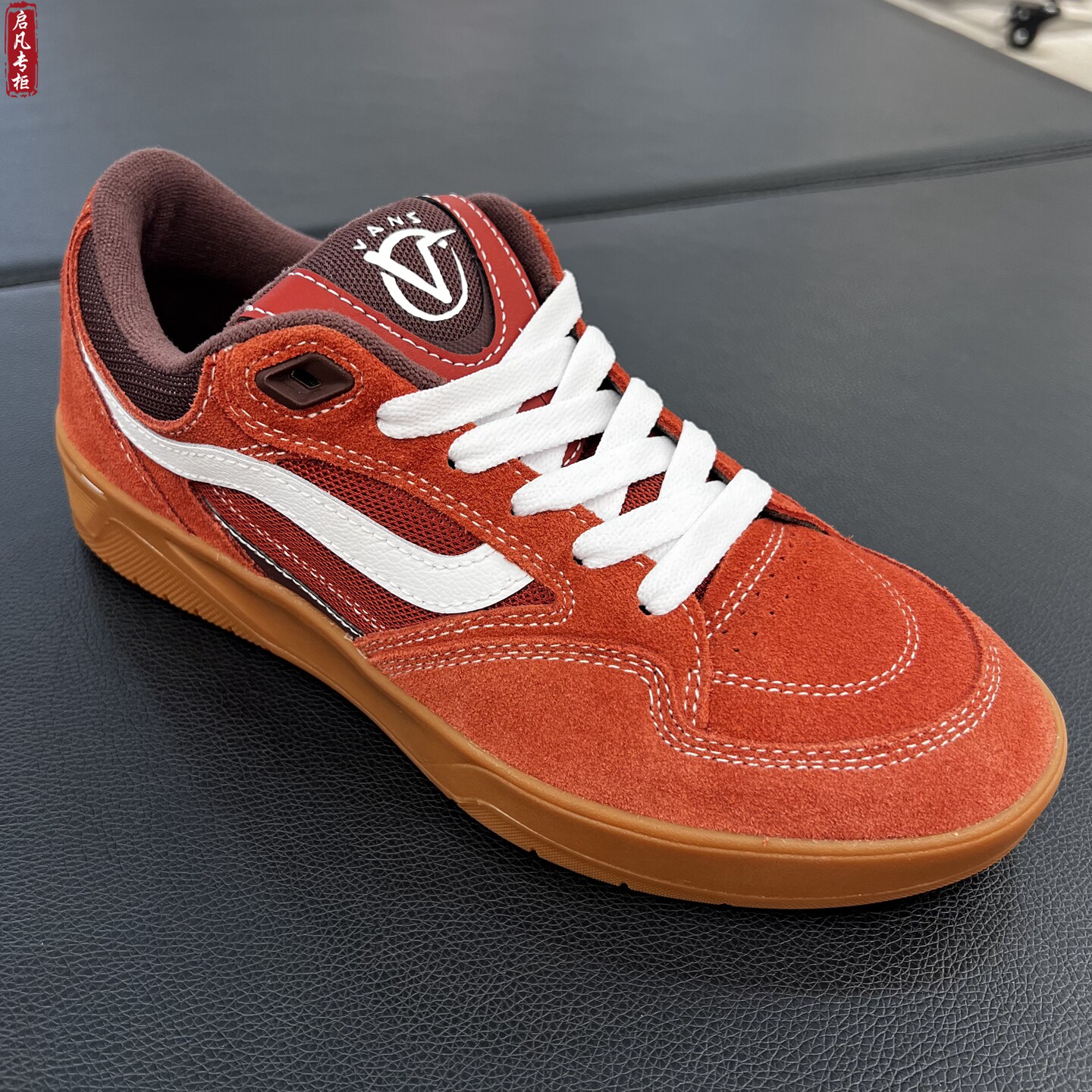 VANS范斯Skate Rowan Z3红色低帮复古男鞋专业滑板鞋VN000V74BRD