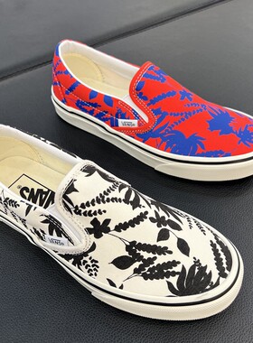 VANS懒人鞋帆布鞋印花休闲鞋