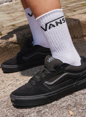 VANS范斯 Caldrone黑武士美式复古胖胖鞋低帮休闲板鞋VN000CXZBKA