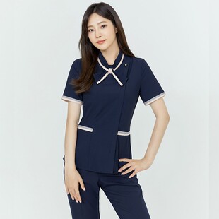 美容工作服女护士宠物医院护理医美高端药店皮肤管理师分体套装夏