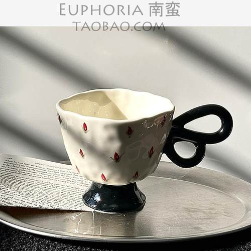Sanq碎花手作马克杯陶瓷复古