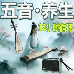 养生五行音乐播放器音药助眠疗愈轻音乐音箱古筝颂钵太极雨声收音
