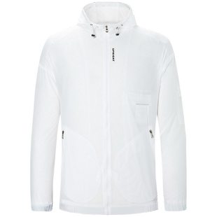 【商场同款】才子男装夹克男2025夏新款薄款透气白色连帽外套