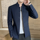 2021秋季主推爆款男士西装中山装青年商务休闲立领单西1903--P70，男装西服套装，星座1217-2