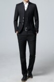 2021新款男修身西服套装宴会礼服商务休闲西装三件套TZ1902，男装西服套装，星座1217-2