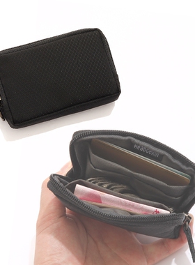 潮牌日系MULTI CASE防水手拿零钱包菱格纹硬币包卡包放口袋小包