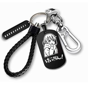 动漫轻音少女周边平泽唯秋山澪中野梓律队学生书包钥匙扣挂件礼物