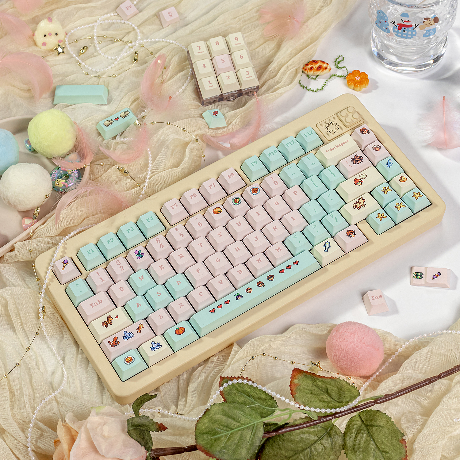 原厂星露谷R2键帽像素风热升华