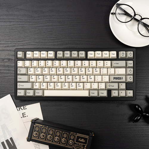 复古FK中指键帽PBT热升华大全套