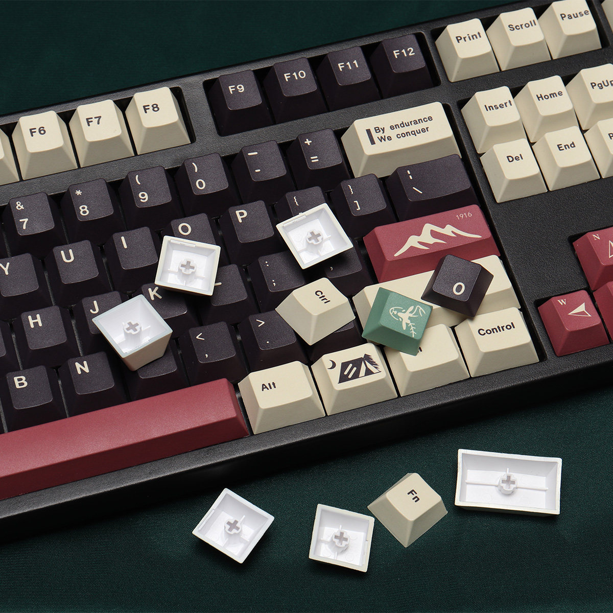 GMK CAMPING CAMPING KEYCAPS ORIGINAL HEIGHT PBT SUBLIMATION LARGE FULL SET ADAPTATION MECHANICAL KEYBOARD 6487