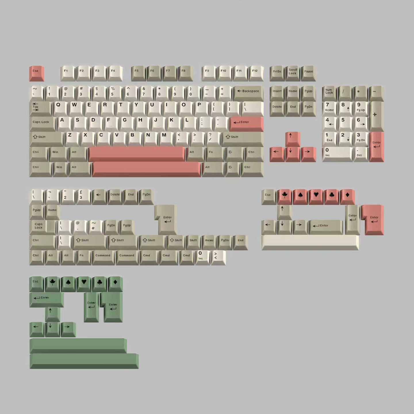 二色9009个性机械键盘键帽大全套ABS二色成型樱桃原厂高度适配64