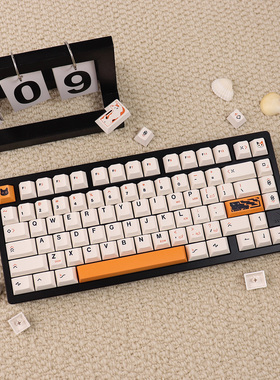 三花猫148键机械键盘键帽PBT热升华原厂高度适配61/75/87/98/108