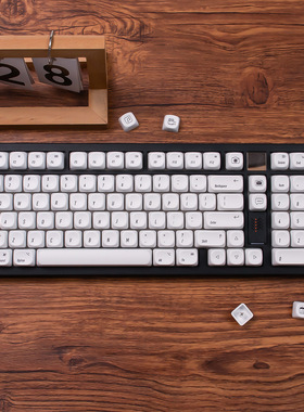 MOA苹果极简风白色键盘键帽PBT热升华客制化适配wooting/美加狮等