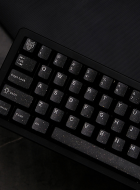 闪粉黑色半透机械键盘键帽ABS二色114键原厂适配Wooting 美加狮等