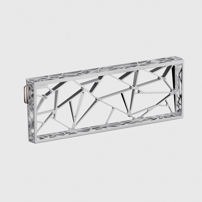 AK60he键盘镂空铝外壳银/粉/红色