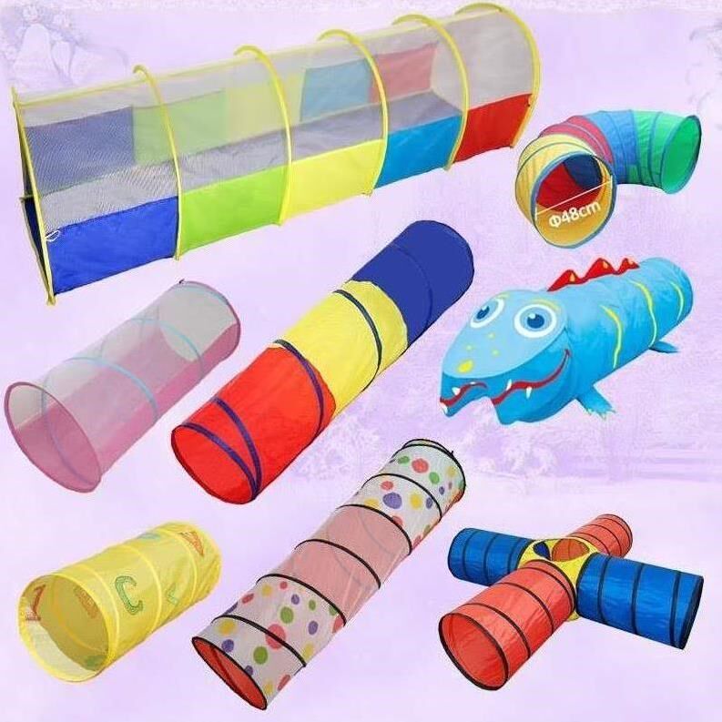 爬行拱形爬爬网眼儿童隧道帐篷锻炼训练小朋友加长幼儿园通道户外