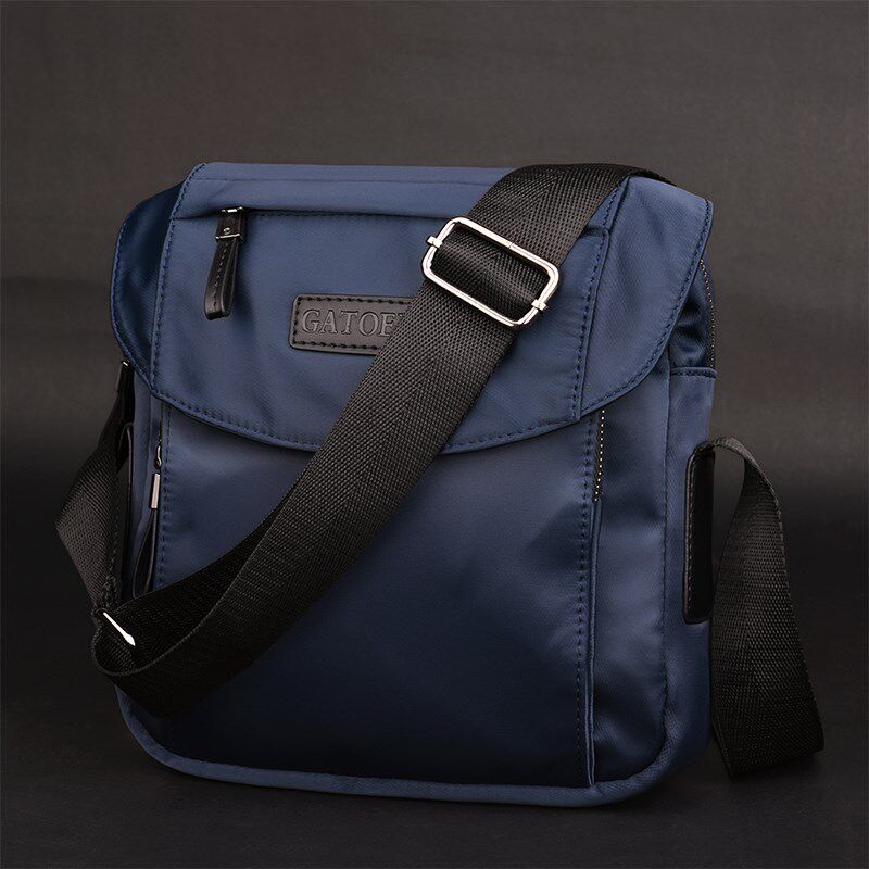 斜跨休闲单肩包韩版尼龙小背包男包包男士帆布牛津纺斜挎包运动