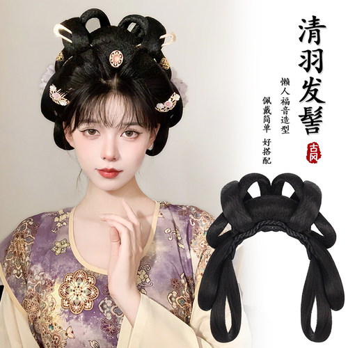 丝慕小财神发髻全盘唐风造型