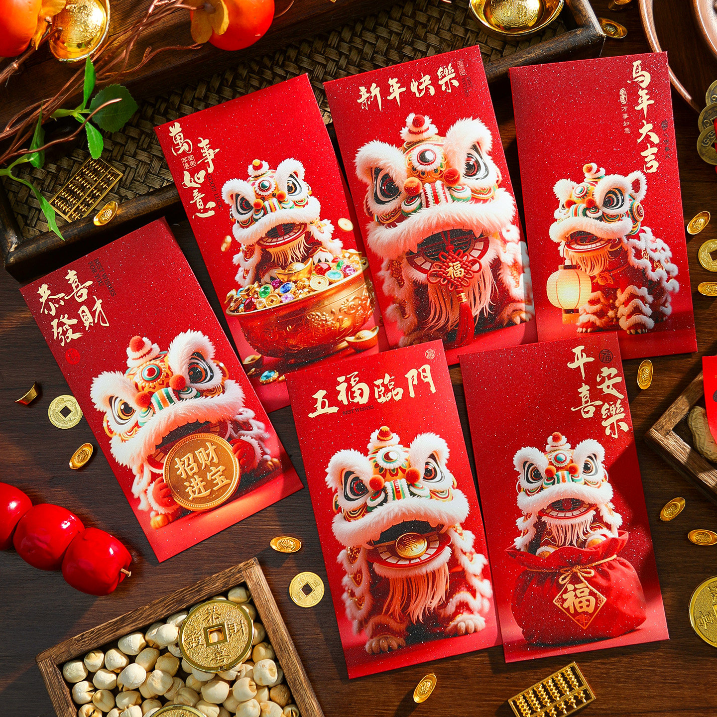 马年红包袋个性创意2026新款春节过年儿童压岁钱包新年醒狮利是封,节庆用品/礼品,红包/利是封,淘宝优惠券,粉丝福利购,淘宝优惠卷