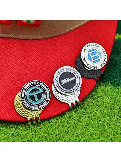 Golf Hat Clip Ball Marker Made of Manganese Steel with Magnetic Attachment Golf Hat Clip