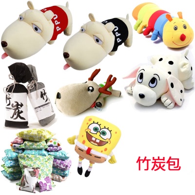 竹炭包汽车用除异味除甲醛活性炭新车去味用品车内除味剂碳包公仔