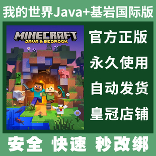 世界Java Minecraft国际服 Win10基岩 游戏 电脑游戏 正版 微软我