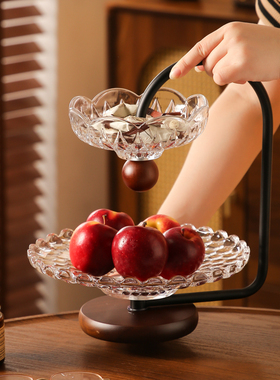 轻奢水果盘客厅茶几装饰零食坚果干果收纳盘过年用干果盘装饰摆件