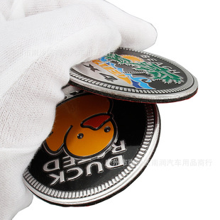 抖音热销越野4X4 RATED小黄鸭车贴 吉普改装四驱牧马人指南者侧标