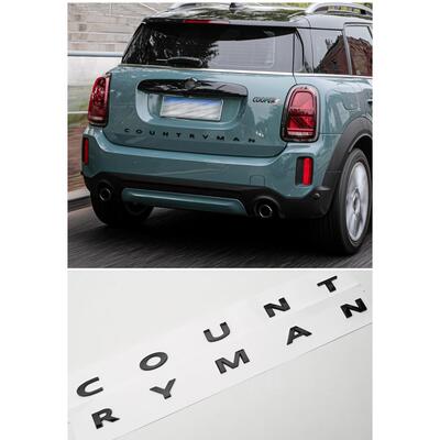 适用于宝马mini迷你车标改装COUNT RYMAN后备箱金属字母标COOPERS