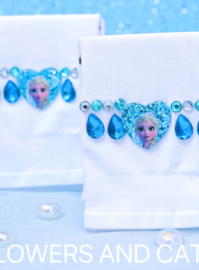 袖套女童儿童冰袖艾莎公主夏季清爽蓝色爱心春夏上新出行防晒冰雪