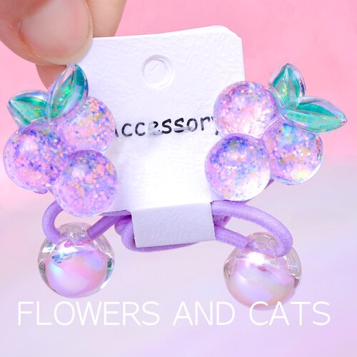 flowersandcats发绳女童头绳粉