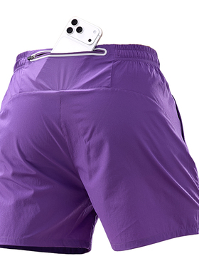 跑步运动健身短裤男夏季高弹透气速干四分裤冰感锦氨面料修身短裤