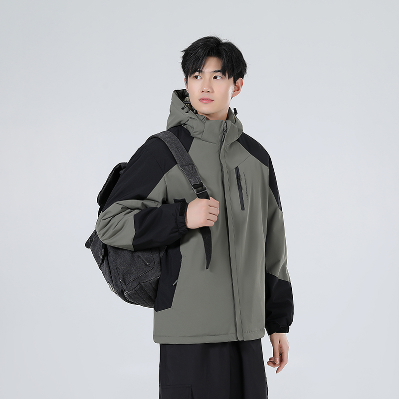 【石墨烯二棉冲锋衣】内里黑金保暖棉服情侣款户外冲锋登山蓄温