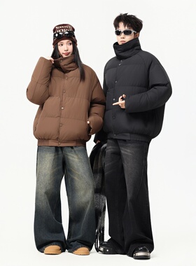 2026新款男士冬季保暖棉衣高绒领翻领时尚休闲保暖青年棉服