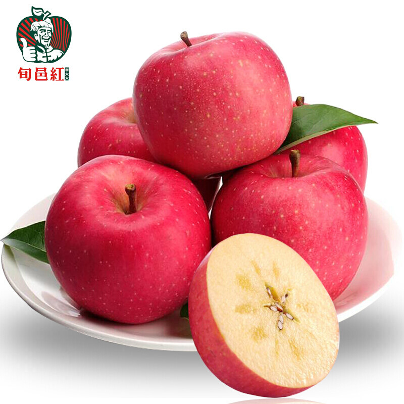 陕西旬邑 水果苹果 冰糖心 非阿克苏烟台 75# 单200g 12个约5斤