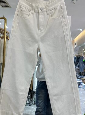 闪魅92142H 小艺欧货女装2026春季款高腰直筒九分显瘦百搭牛仔裤