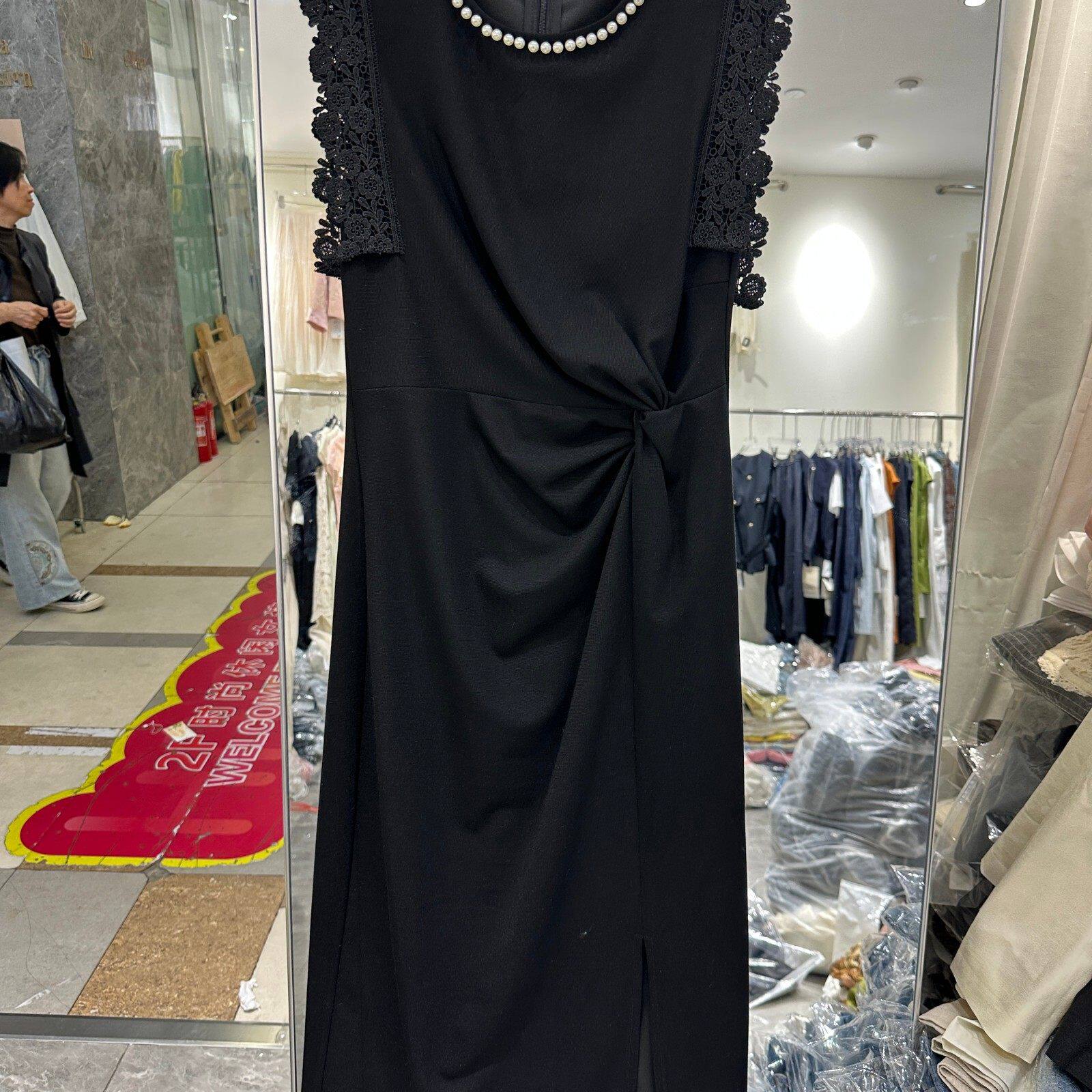 芊辰致美26712H小艺欧货女装2026春夏款韩版修身蕾丝边显瘦连衣裙