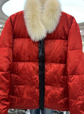 珂莱妮佧9635H 小艺欧洲站2025冬季新款保暖围脖领长袖百搭羽绒服